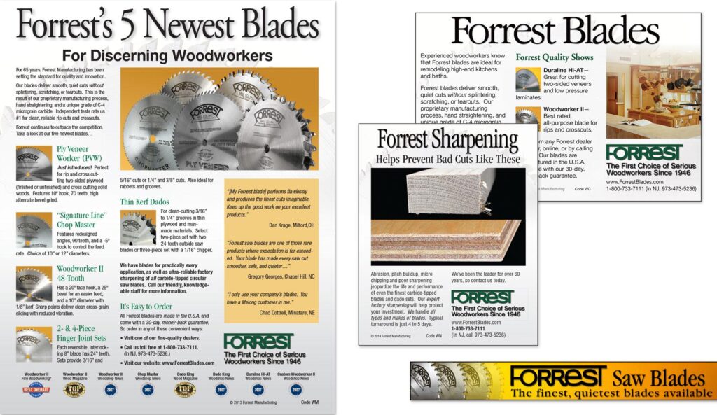 Advertising for Forrest Manufacturing
