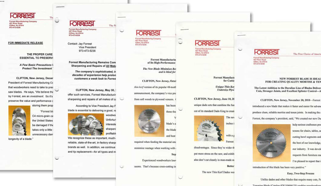 Press releases for Forrest Manufacturing