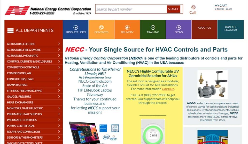 National Energy Controls website