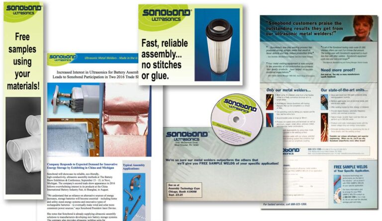 Multi-channel marketing campaign for Sonobond Ultrasonics